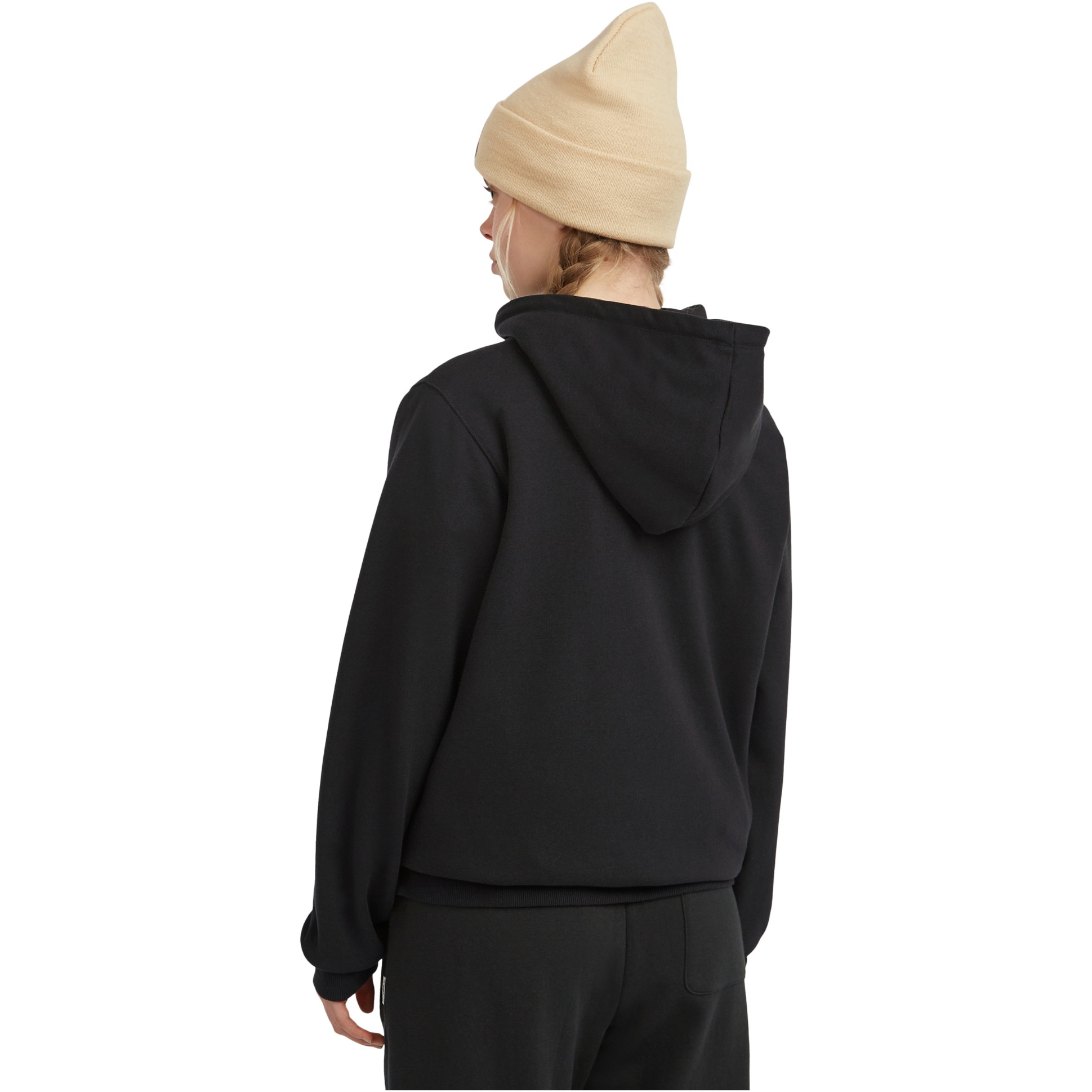 2025 O'Neill Dame Essentials Script Hættetrøje 1750123 - Black Out